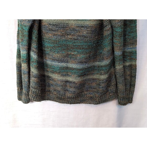 Mossimo Oversize Sized L Crew Neck Pullover Sweater Blue/Green Tones Long Sleeve - Picture 11 of 14